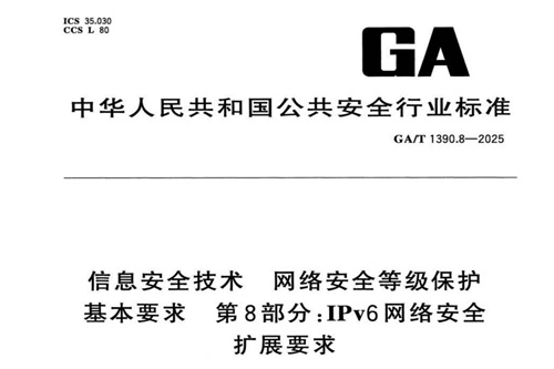 IPv6網絡安全擴展要求